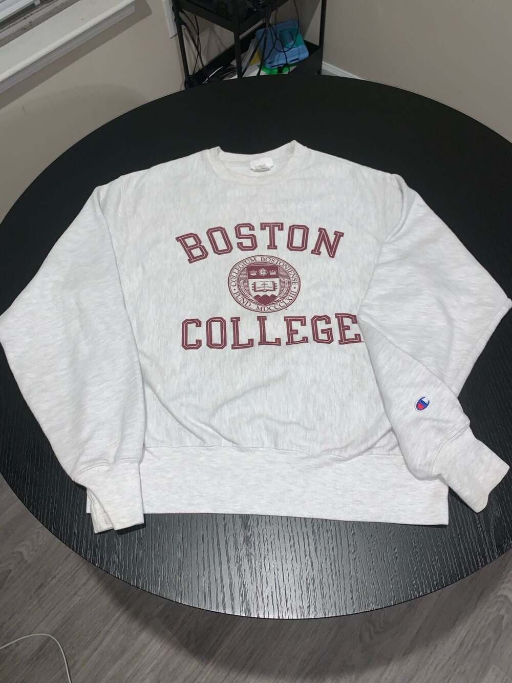 Champion Reverse Weave Boston College Crewneck Sweatshirt